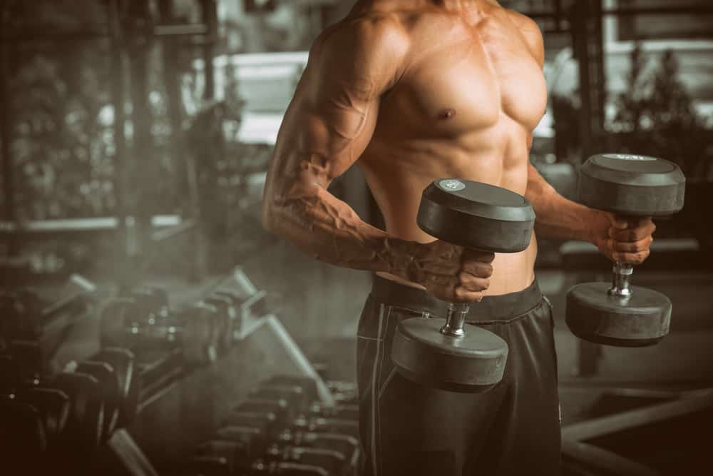 men-exercise-with dumbbells